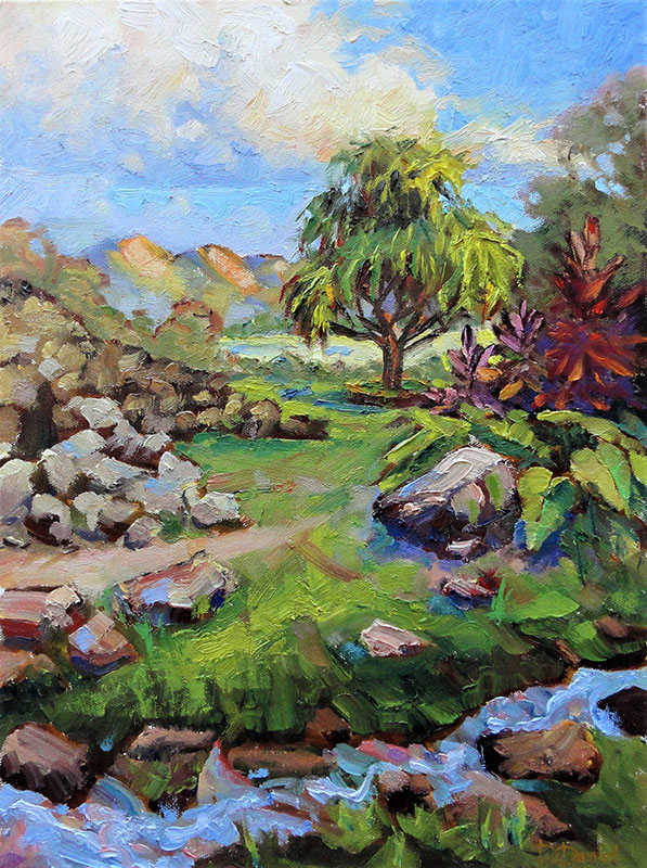 WATERS FOR KAWAINUI Oil on canvas 16 x 12 inches